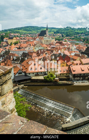 Cesky Krumlov, République Tchèque Banque D'Images