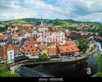 Cesky Krumlov, République Tchèque Banque D'Images