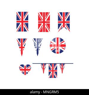 UK Union Jack flag Illustration de Vecteur