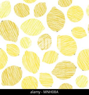 Citron jaune vector pattern. La récolte d'arrière-plan. Illustration parfaite avec rayure de citrons. La texture des fruits sans fin. Répéter les agrumes backgroun Illustration de Vecteur