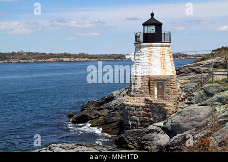Phare de Castle Hill, Newport, Rhode Island, USA Banque D'Images