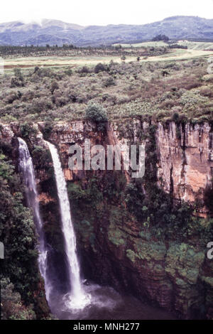 Vue sur mac mac cascades, Mpumalanga, Afrique du Sud Banque D'Images