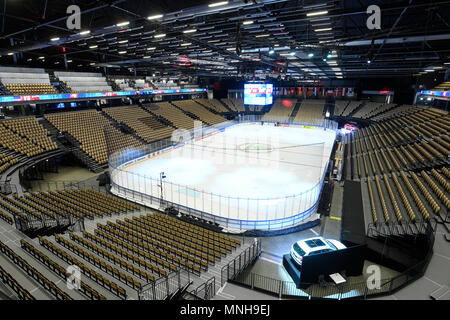 Herning, Danemark. 17 mai, 2018. La Jyske Bank Boxen Indoor Arena est perçu avant le Championnat du Monde de Hockey sur Glace Etats-unis match quart contre la République tchèque, à Herning, Danemark, le 17 mai 2018. Credit : Ondrej Deml/CTK Photo/Alamy Live News Banque D'Images