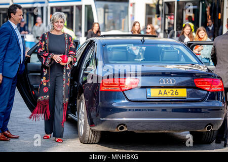 La Princesse Laurentien des Pays-Bas assister à la présentation de l'ECF La Princesse Margriet Award pour la culture dans le Schouwburg Amsterdam, Pays-Bas, 16 mai 2018. Pays-bas/Point de Vue Photo : Patrick van Katwijk/Dutch Photo Presse/dpa Banque D'Images