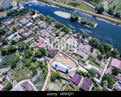 Mila 23 Delta du Danube en Roumanie. Village de pêcheurs traditionnels dans le Delta du Danube Banque D'Images