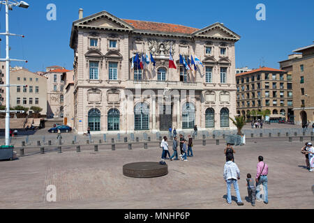 L'ancien hôtel de ville au port, Vieux Port, Marseille, Bouches-du-Rhône, Provence-Alpes-Côte d'Azur, France Sud, France, Europe Banque D'Images