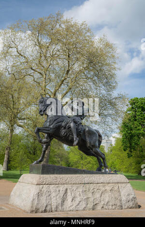 Statue d'énergie physique dans les jardins de Kensington Banque D'Images