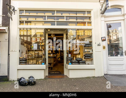 Ancien magasin de fromage d'Amsterdam, Amsterdam, Pays-Bas, Europe. Banque D'Images