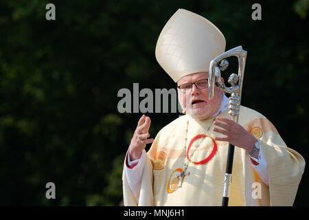 Le cardinal catholique romain REINHARD MARX, président de la Conférence épiscopale allemande catholique, au cours de la 101ème Katholikentag le 13 mai 2018 à Münster, Allemagne Banque D'Images