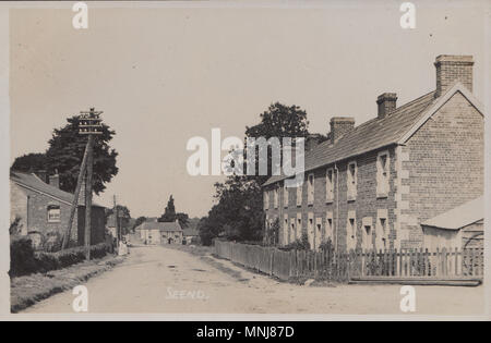 Image révolue de Seend Village, Wiltshire, Angleterre Banque D'Images