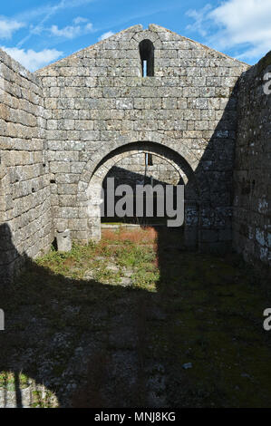 Chapelle de São Miguel dans l'affaire Monsanto. Castelo Branco, Portugal Banque D'Images