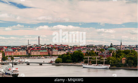 Panorama vue aérienne à Stockholm à partir de Katarina, Stockholm , Suède Banque D'Images