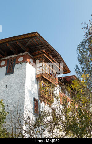 Punakha Dzong, également connu comme chhenbi Pungtang Dewa Phodrang (qui signifie "le palais de grand bonheur') dans Punakha, Bhoutan Banque D'Images