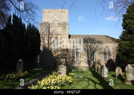 Blanchland abbaye église paroissiale de Sainte Marie la Vierge Banque D'Images