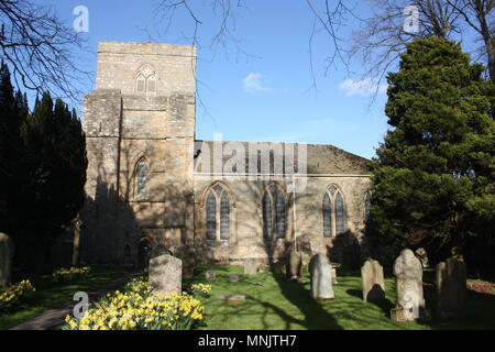 Blanchland abbaye église paroissiale de Sainte Marie la Vierge Banque D'Images