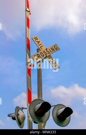 Railroad Crossing Banque D'Images