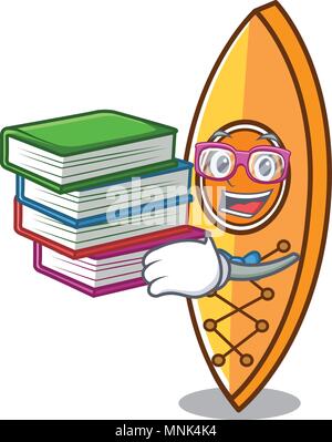 Étudiant avec réserve canoe mascot cartoon style vector illustration Illustration de Vecteur