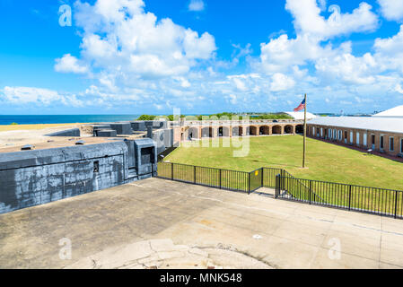 Fort Zachary Taylor Park, Key West. Parc d'État de Floride, aux États-Unis. Banque D'Images