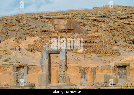 Persepolis, Iran - avril 28, 2018 : la cérémonie était Persépolis capitale de l'Empire achéménide ca. 550 330 AV. Banque D'Images