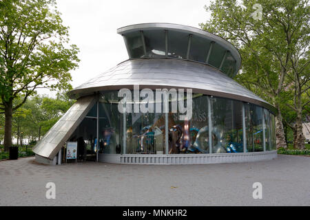 SeaGlass carrousel dans Battery Park, Manhattan, New York City Banque D'Images