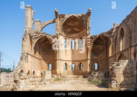 Ruines de St George Rum Kilisesi église orthodoxe grecque, Famagusta, Chypre du Nord Banque D'Images