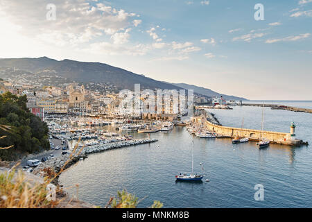 Port de Bastia, Corse France Banque D'Images