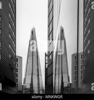 Le Shard, vu de plus London Place, Southwark, London, UK. Banque D'Images