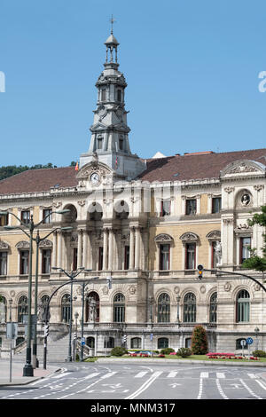 Ayuntamiento de Bilbao, l'Hôtel de Ville, Bilbao, Vizcaya, Pays Basque, Espagne, Banque D'Images