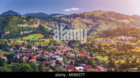 Paysage de Transylvanie, les Carpates, la Roumanie. Banque D'Images