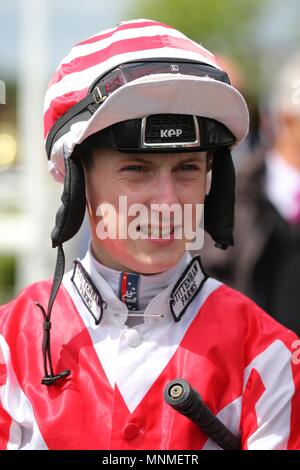 York, Royaume-Uni. 17 mai 2018. Nathan Evans, 2018 Festival Dante Jockey hippodrome de York hippodrome de York, York, Angleterre 17 mai 2018 Allstar Crédit : photo library/Alamy Live News Banque D'Images