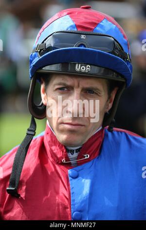 York, Royaume-Uni. 17 mai 2018. Jim Crowley, 2018 Festival Dante Jockey hippodrome de York hippodrome de York, York, Angleterre 17 mai 2018 Allstar Crédit : photo library/Alamy Live News Banque D'Images