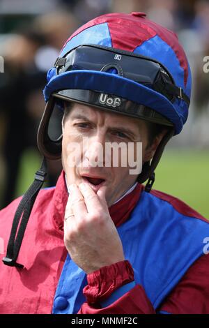 York, Royaume-Uni. 17 mai 2018. Jim Crowley, 2018 Festival Dante Jockey hippodrome de York hippodrome de York, York, Angleterre 17 mai 2018 Allstar Crédit : photo library/Alamy Live News Banque D'Images