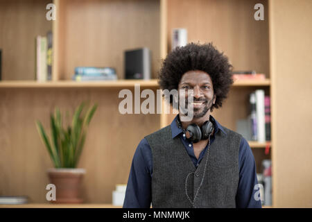 Portrait of businessman in creative office Banque D'Images