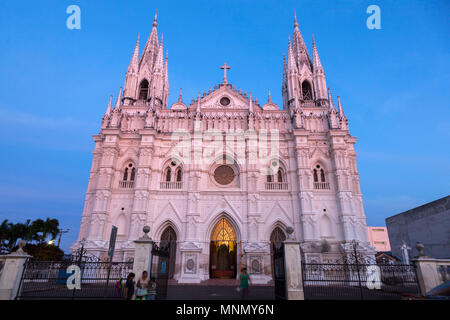 El Salvador, Santa Ana, façade de la cathédrale de Santa Ana Banque D'Images