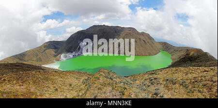 Dans le lac Laguna Verde, la Colombie Narino Banque D'Images