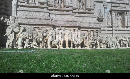 Sculptures d'éléphants Banque D'Images