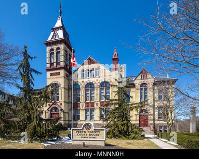 Palais de justice du comté de Perth, à Stratford, Ontario, Canada. Banque D'Images