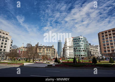 Plaza de Federico Moyua, Bilbao, Biscaye, Pays basque, Euskadi, Euskal Herria, Espagne, Europe Banque D'Images