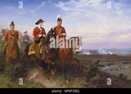 . Anglais : La Reine Victoria et le Prince Consort à Aldershot, 9 juillet 1859 . Entre 1859 et 1864. Housman George Thomas (1824-1868) Noms alternatifs George Housman Thomas, G. H. Thomas, George Thomas, George Thomas Houseman. La description peintre, graveur et illustrateur Date de naissance/décès 17 Décembre 1824 21 juillet 1868 Lieu de naissance/décès Londres Boulogne-sur-Mer, France période de travail, à partir du début des années 1840 sur le lieu de travail Paris, New York, Rome, l'Angleterre Contrôle d'autorité : Q3760531 : VIAF 53163725 ISNI : 0000 0000 6707 0637 ULAN : 500012054 RCAC : n86018492 35051589 NLA : W Banque D'Images