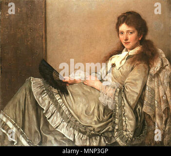 Albert von Keller Luise auf der 1873 Ottomane. 949 Albert von Keller Luise Ottomane auf der Henri Evenepoel Banque D'Images