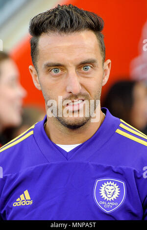 Toronto, Ontario, Canada. 18 mai, 2018. 2018 RJ Allen durant la saison régulière MLS correspondance entre Toronto FC (Canada) et Orlando City SC (USA) au BMO Field Crédit : Anatoliy Cherkasov SOPA/Images/ZUMA/Alamy Fil Live News Banque D'Images