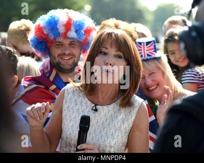 Kay Burley au cours de Mariage Royal à Windsor, Royaume-Uni. Finnbarr Crédit : Webster/Alamy Live News Banque D'Images