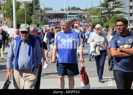 Londres, Royaume-Uni. 19 mai 2018. Crédit : Ventilateur Chelsea Alex Cavendish/Alamy Live News Banque D'Images