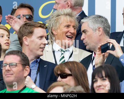 Hampden Park, Glasgow, Royaume-Uni. 19 mai, 2018. Scottish Cup final football, Celtic contre Motherwell ; Rod Stewart regarde sur du peuplement principal : Action Crédit Plus Sport/Alamy Live News Banque D'Images