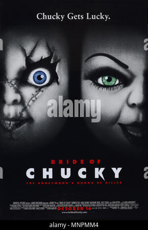 Bride of Chucky - 1998 - Affiche de film 01 Vintage Banque D'Images