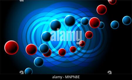 Avec l'ADN d'arrière-plan Illustration de Vecteur