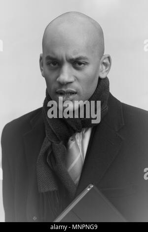 Londres - DEC 11, 2018 : ( Image ) monochrome altérées à Umuna Chuka MP vu à la BBC à Londres Banque D'Images