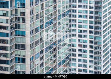 Détail de Vetro Tower dans l'imprimante ligne du quartier. Banque D'Images