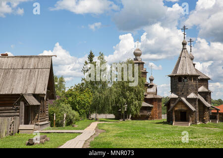 Le musée d'architecture en bois. Suzdal. La Russie Banque D'Images