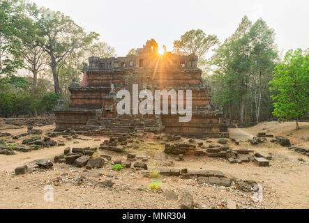 Temple Phimeanakas au complexe d'Angkor Thom, Siem Reap, au Cambodge. Banque D'Images